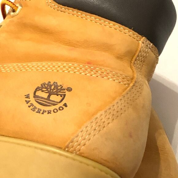 Timberland Waterproof Premium Nubuck Leather Womens Boots Rubber Lug Outsole 8.5 - Picture 8 of 12